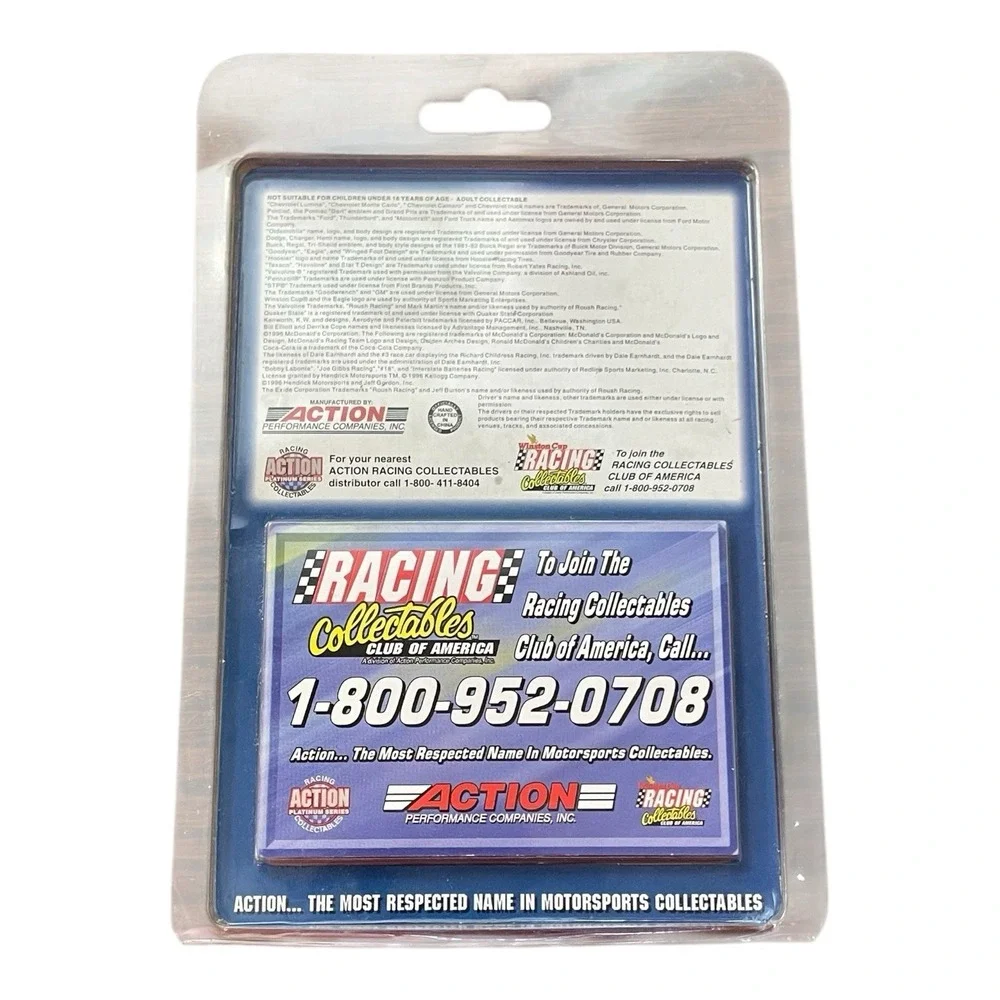 Dale Jarrett Quality Care 1996 Ford Action Platinum 1:64 Scale Die Cast